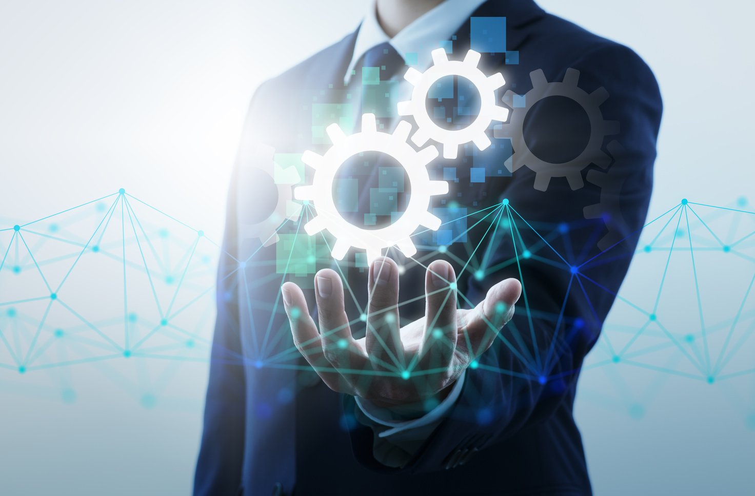 Automation of business processes by network technology.